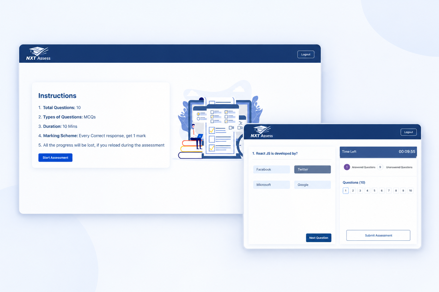 NxtAssess project preview